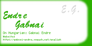 endre gabnai business card